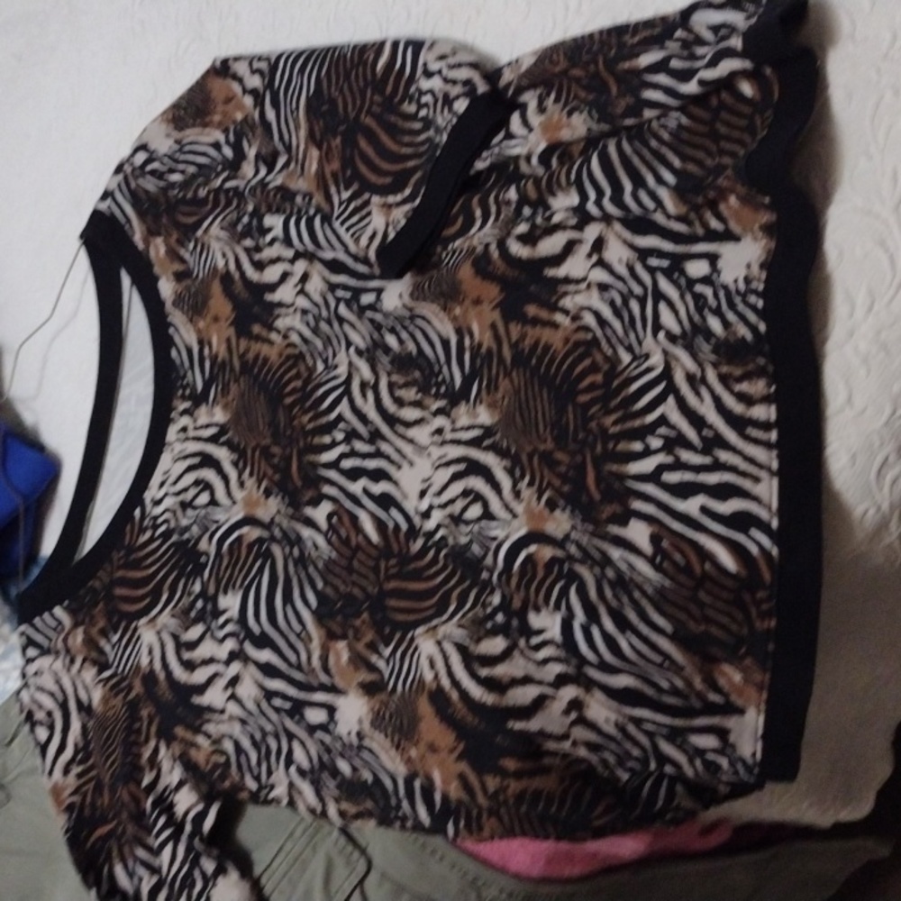 Kim Rogers Top animal print